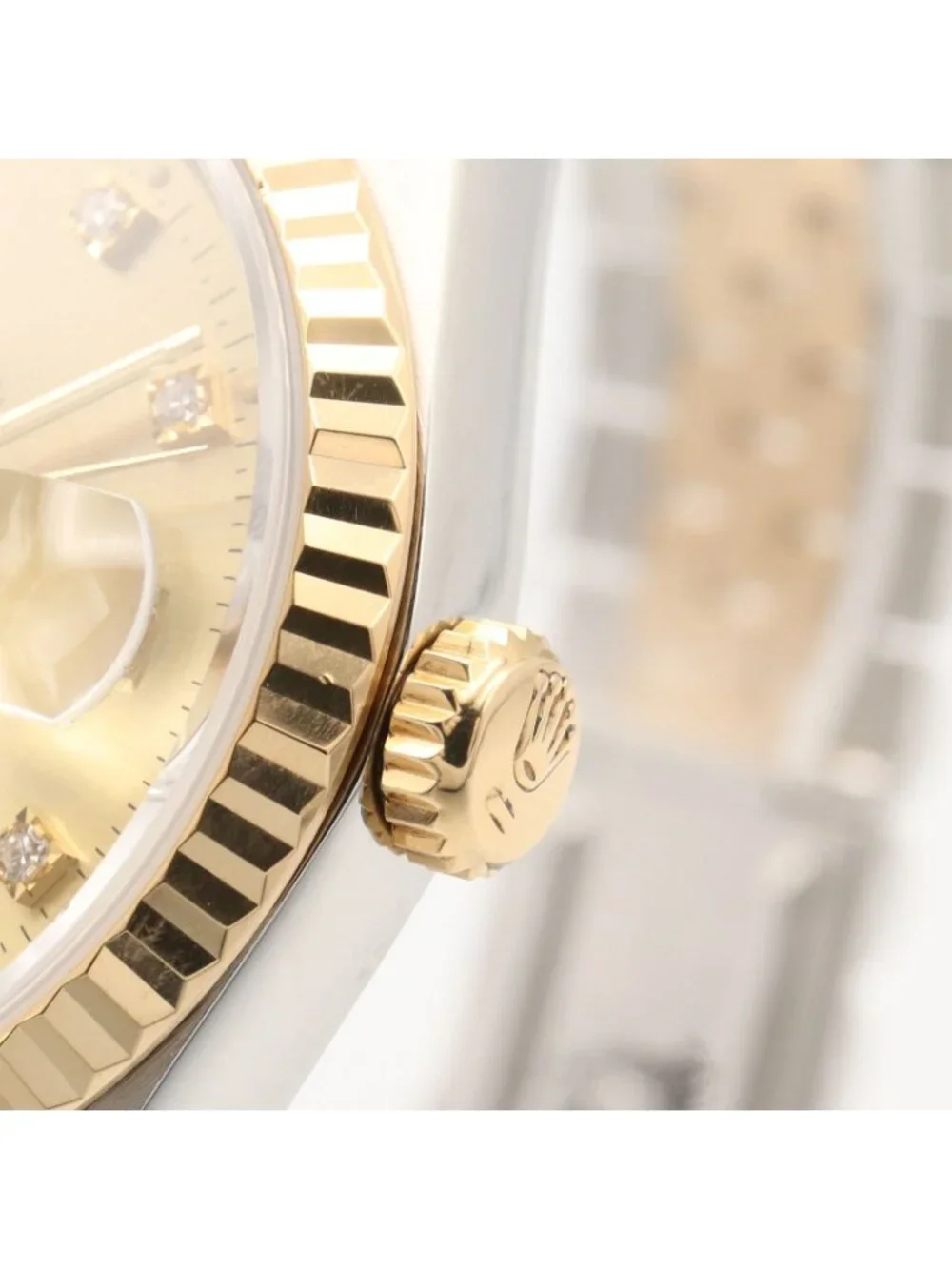 Rolex Watch Datejust Diamond 18k Stainless Steel